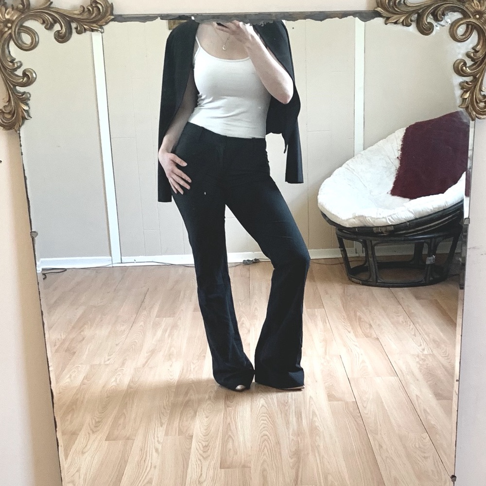 Gap Curve Straight Leg Grey Dress Pants